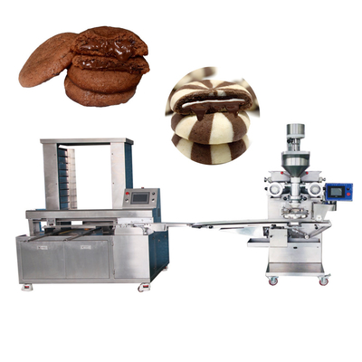 SUS 304 Lebensmittelqualität Edelstahl Schokolade Flüssigkeitsfüllung Cookie-Produktionslinie